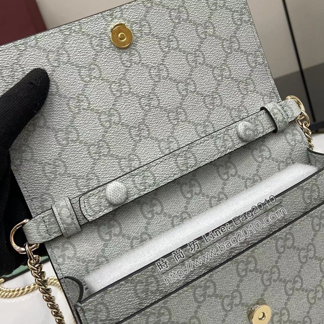 Gucci專櫃古馳最新款Emblem系列鏈式錢包小斜挎女包 jh2933型號：826720
